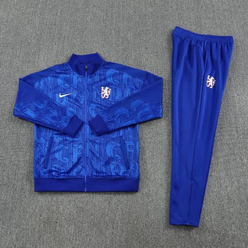 AAA(Thailand) Chelsea 25/26 Blue Soccer Tracksuit 02 AAA(Thailand) Chelsea 25/26 Blue Soccer Tracksuit 02