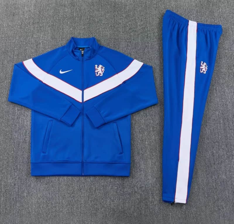 AAA(Thailand) Chelsea 25/26 Blue Soccer Tracksuit 03 AAA(Thailand) Chelsea 25/26 Blue Soccer Tracksuit 03