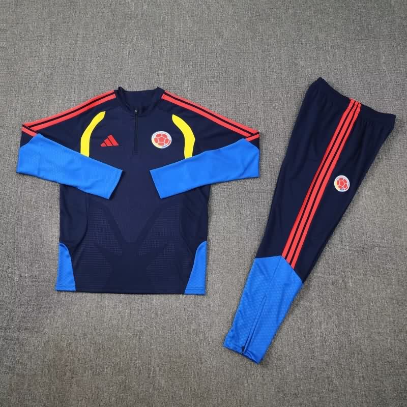 AAA(Thailand) Colombia 2026 Dark Blue Soccer Tracksuit 04 AAA(Thailand) Colombia 2026 Dark Blue Soccer Tracksuit 04