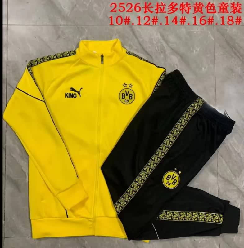 Dortmund 25/26 Kids Blue Soccer Tracksuit Dortmund 25/26 Kids Blue Soccer Tracksuit