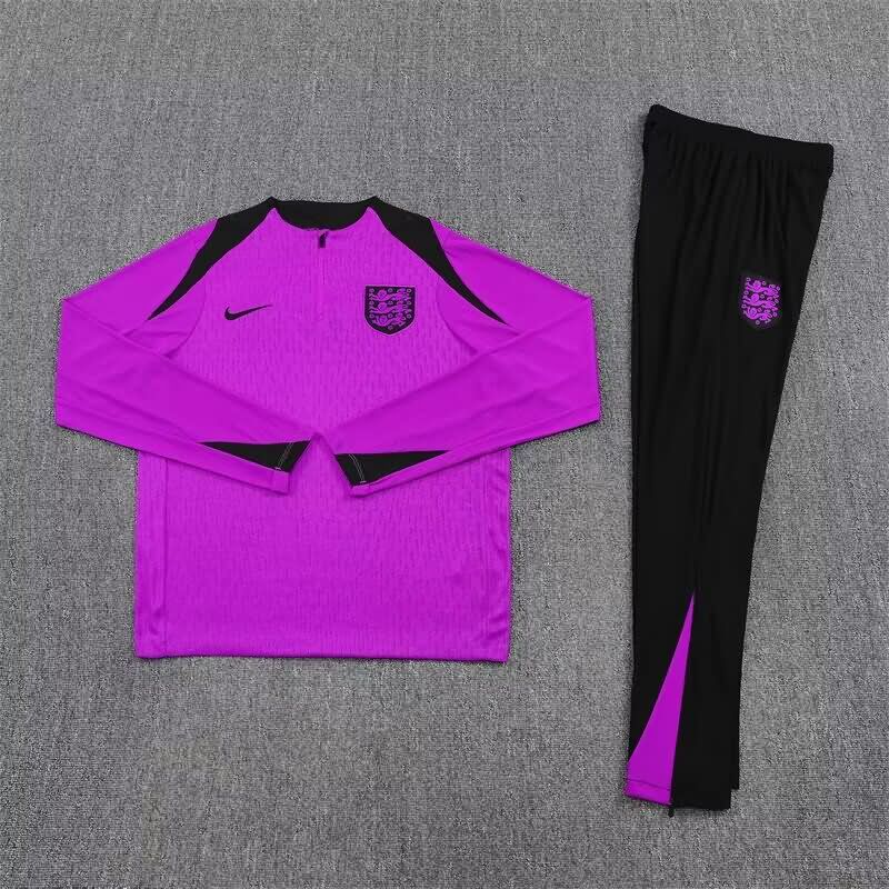 AAA(Thailand) England 2025 Purple Soccer Tracksuit AAA(Thailand) England 2025 Purple Soccer Tracksuit