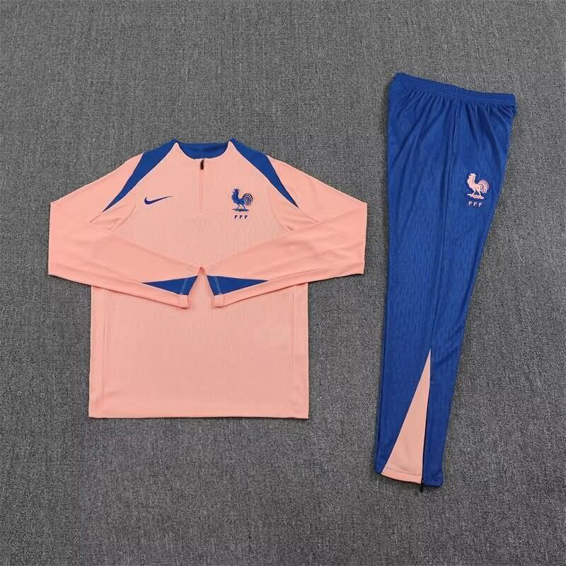 AAA(Thailand) France 2025 Pink Soccer Tracksuit AAA(Thailand) France 2025 Pink Soccer Tracksuit