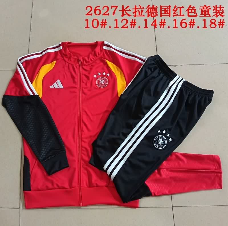 Germany 2026 Kids Red Soccer Tracksuit 02 Germany 2026 Kids Red Soccer Tracksuit 02
