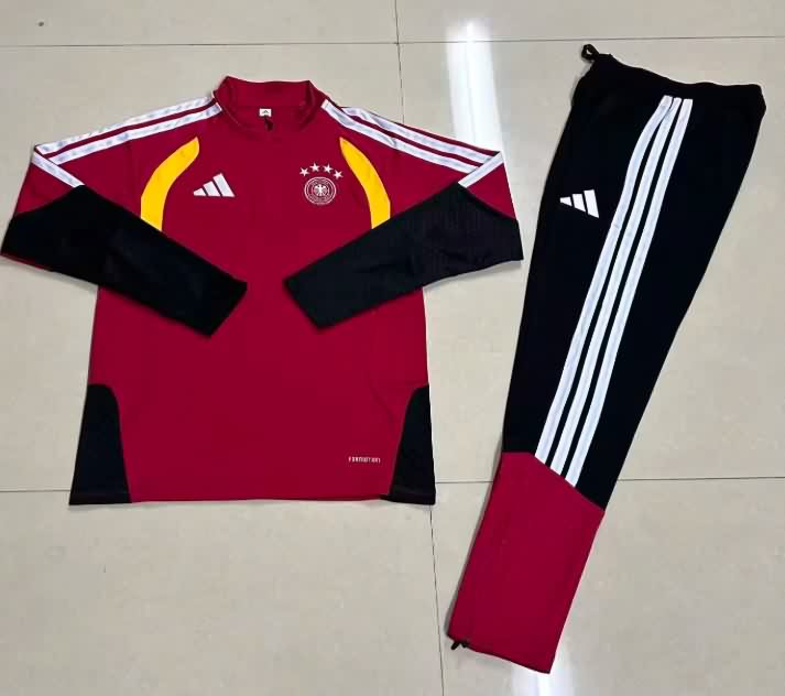 Germany 2026 Kids Red Soccer Tracksuit Germany 2026 Kids Red Soccer Tracksuit