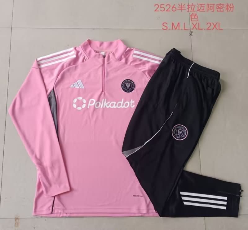 AAA(Thailand) Inter Miami 2025 Pink Soccer Tracksuit AAA(Thailand) Inter Miami 2025 Pink Soccer Tracksuit