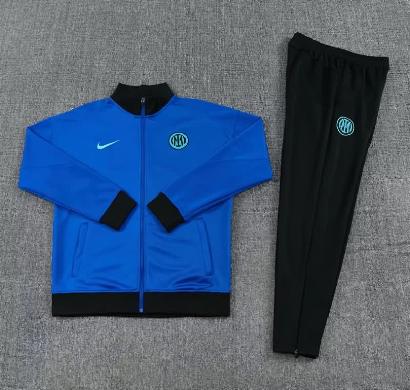 AAA(Thailand) Inter Milan 25/26 Blue Soccer Tracksuit AAA(Thailand) Inter Milan 25/26 Blue Soccer Tracksuit