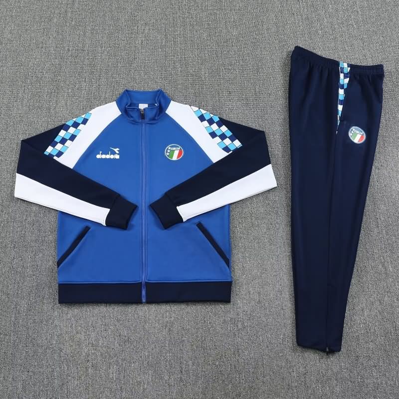 AAA(Thailand) Italy 2025 Blue Soccer Tracksuit AAA(Thailand) Italy 2025 Blue Soccer Tracksuit