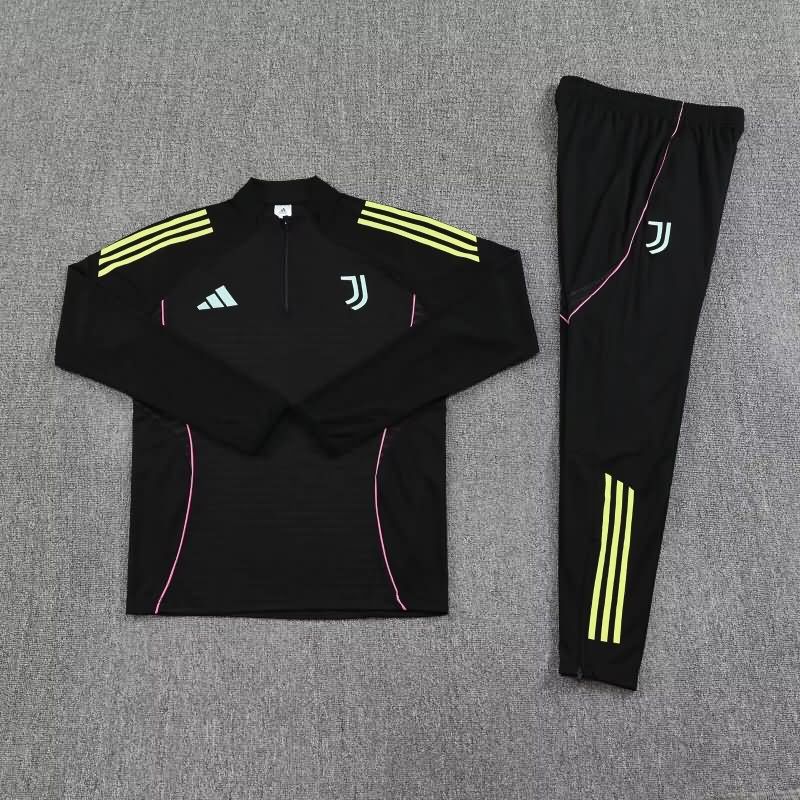 AAA(Thailand) Juventus 25/26 Black Soccer Tracksuit 02 AAA(Thailand) Juventus 25/26 Black Soccer Tracksuit 02