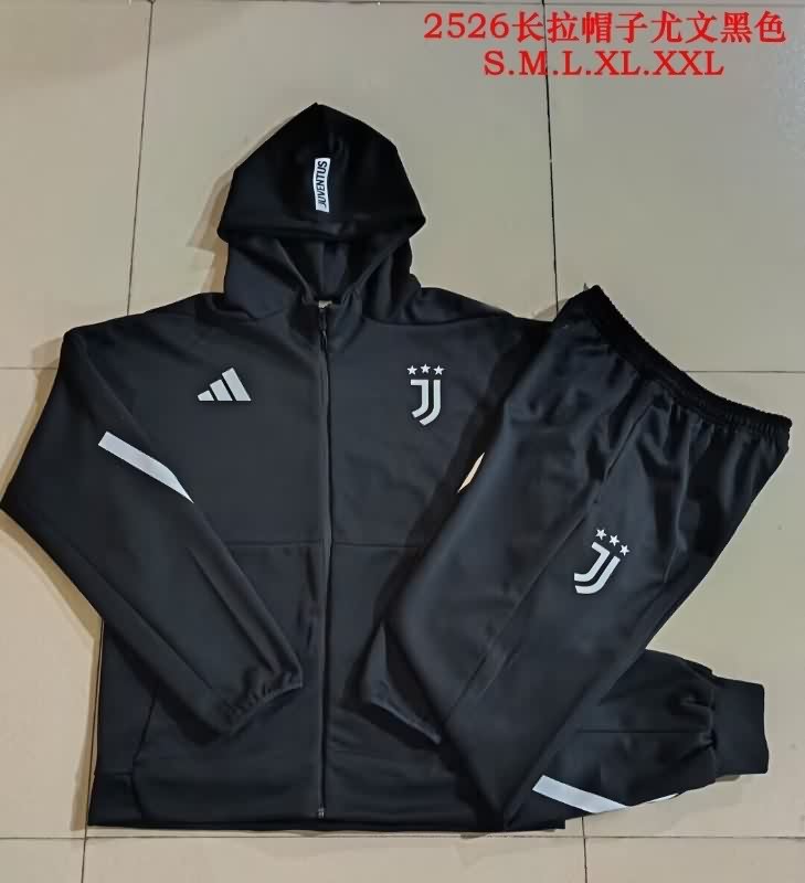 AAA(Thailand) Juventus 25/26 Black Soccer Tracksuit 04 AAA(Thailand) Juventus 25/26 Black Soccer Tracksuit 04