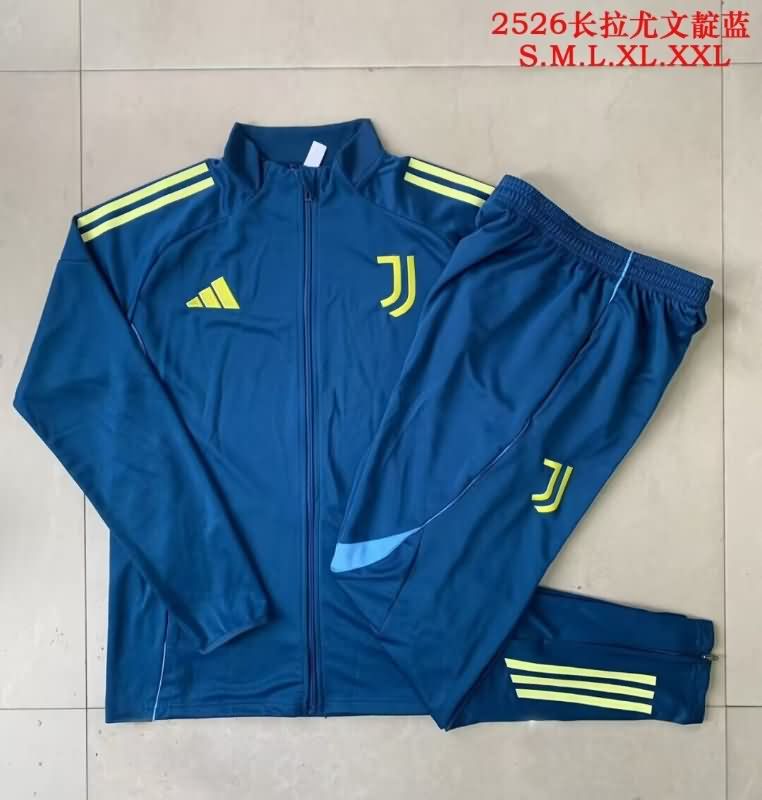 AAA(Thailand) Juventus 25/26 Dark Blue Soccer Tracksuit AAA(Thailand) Juventus 25/26 Dark Blue Soccer Tracksuit