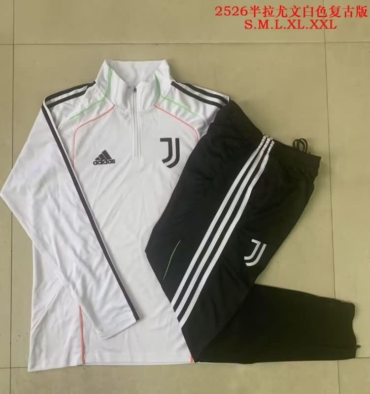 AAA(Thailand) Juventus 25/26 White Soccer Tracksuit 02 AAA(Thailand) Juventus 25/26 White Soccer Tracksuit 02