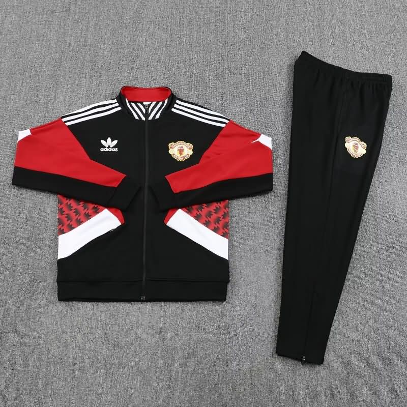 AAA(Thailand) Manchester United 25/26 Black Soccer Tracksuit 03 AAA(Thailand) Manchester United 25/26 Black Soccer Tracksuit 03