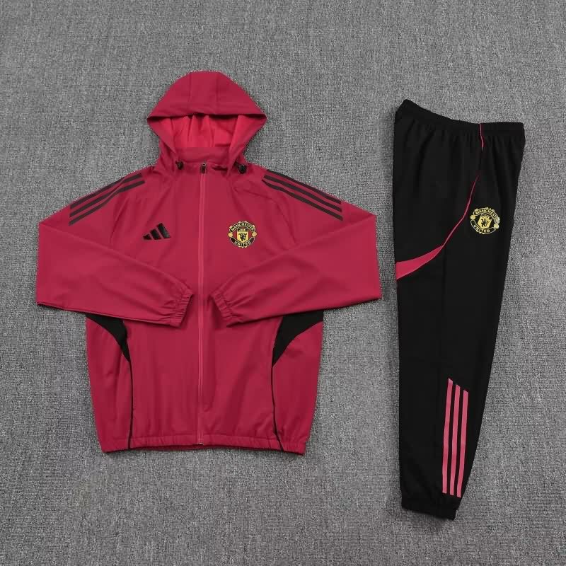 AAA(Thailand) Manchester United 25/26 Red Soccer Tracksuit 02 AAA(Thailand) Manchester United 25/26 Red Soccer Tracksuit 02