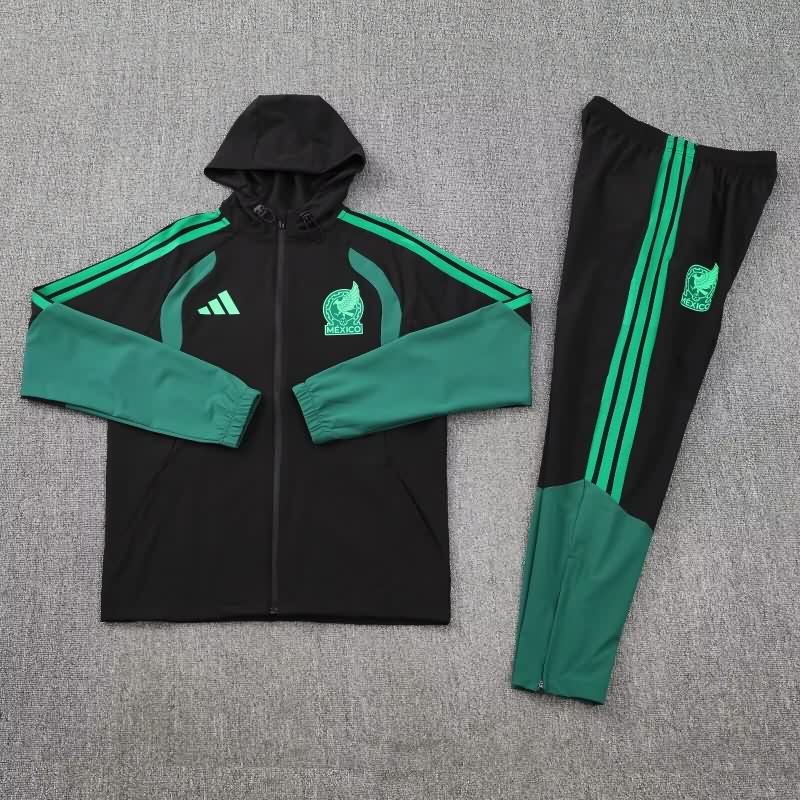 AAA(Thailand) Mexico 2026 Black Soccer Tracksuit AAA(Thailand) Mexico 2026 Black Soccer Tracksuit