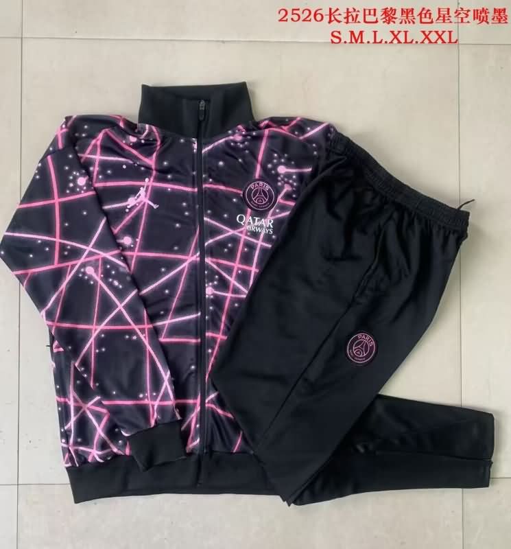 AAA(Thailand) Paris St Germain 25/26 Black Soccer Tracksuit 02 AAA(Thailand) Paris St Germain 25/26 Black Soccer Tracksuit 02