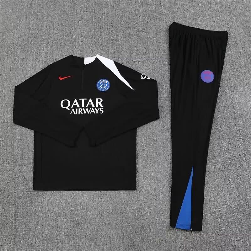 AAA(Thailand) Paris St Germain 25/26 Black Soccer Tracksuit 06 AAA(Thailand) Paris St Germain 25/26 Black Soccer Tracksuit 06