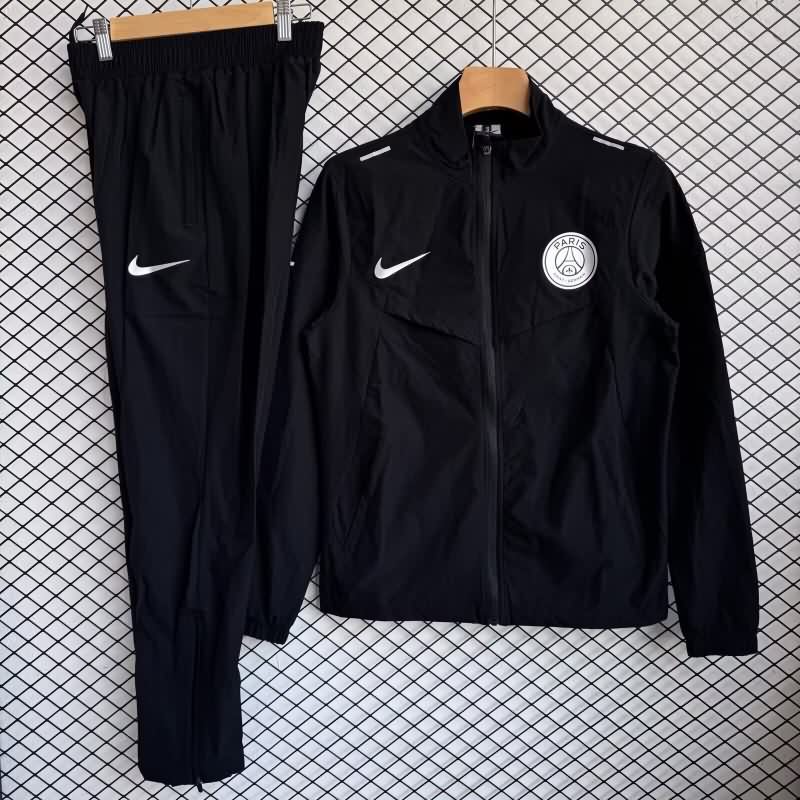 AAA(Thailand) Paris St Germain 25/26 Black Soccer Tracksuit 09 AAA(Thailand) Paris St Germain 25/26 Black Soccer Tracksuit 09