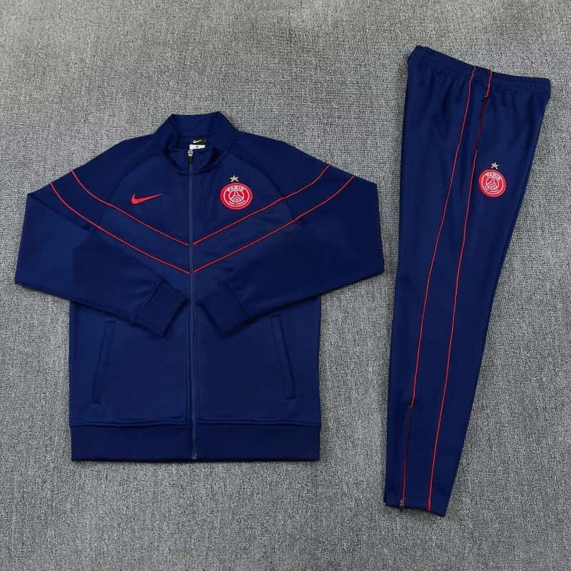 AAA(Thailand) Paris St Germain 25/26 Dark Blue Soccer Tracksuit 10 AAA(Thailand) Paris St Germain 25/26 Dark Blue Soccer Tracksuit 10