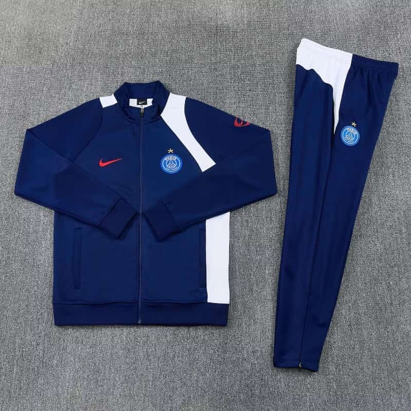 AAA(Thailand) Paris St Germain 25/26 Dark Blue Soccer Tracksuit 11 AAA(Thailand) Paris St Germain 25/26 Dark Blue Soccer Tracksuit 11