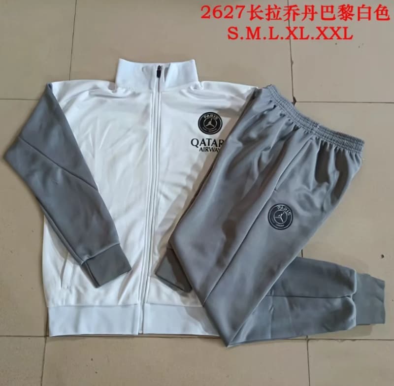 AAA(Thailand) Paris St Germain 25/26 White Soccer Tracksuit 06 AAA(Thailand) Paris St Germain 25/26 White Soccer Tracksuit 06