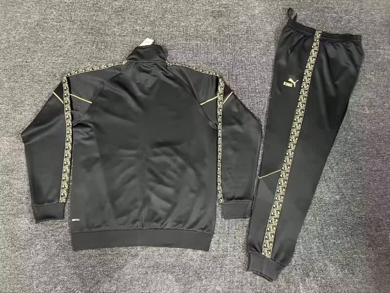 AAA(Thailand) Portugal 2025 Black Soccer Tracksuit 02
