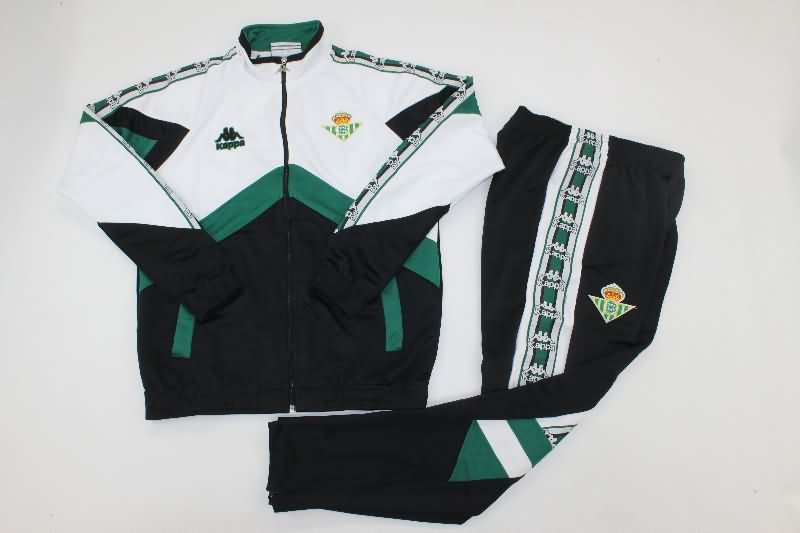 AAA(Thailand) Real Betis 25/26 Black White Soccer Tracksuit AAA(Thailand) Real Betis 25/26 Black White Soccer Tracksuit