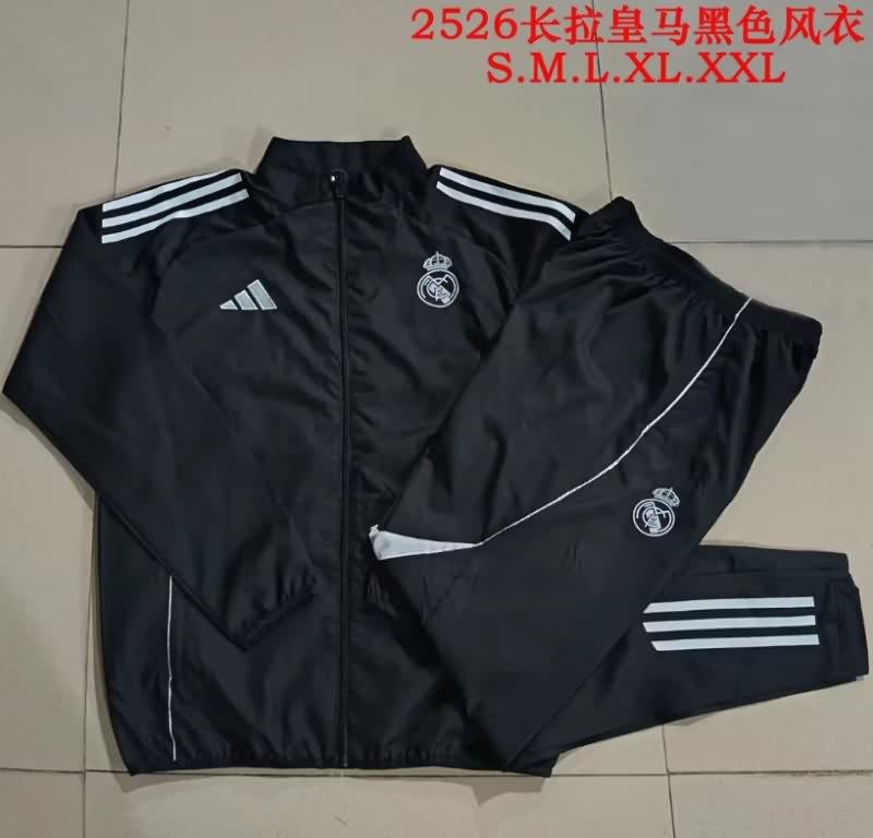 AAA(Thailand) Real Madrid 25/26 Black Soccer Tracksuit 07 AAA(Thailand) Real Madrid 25/26 Black Soccer Tracksuit 07