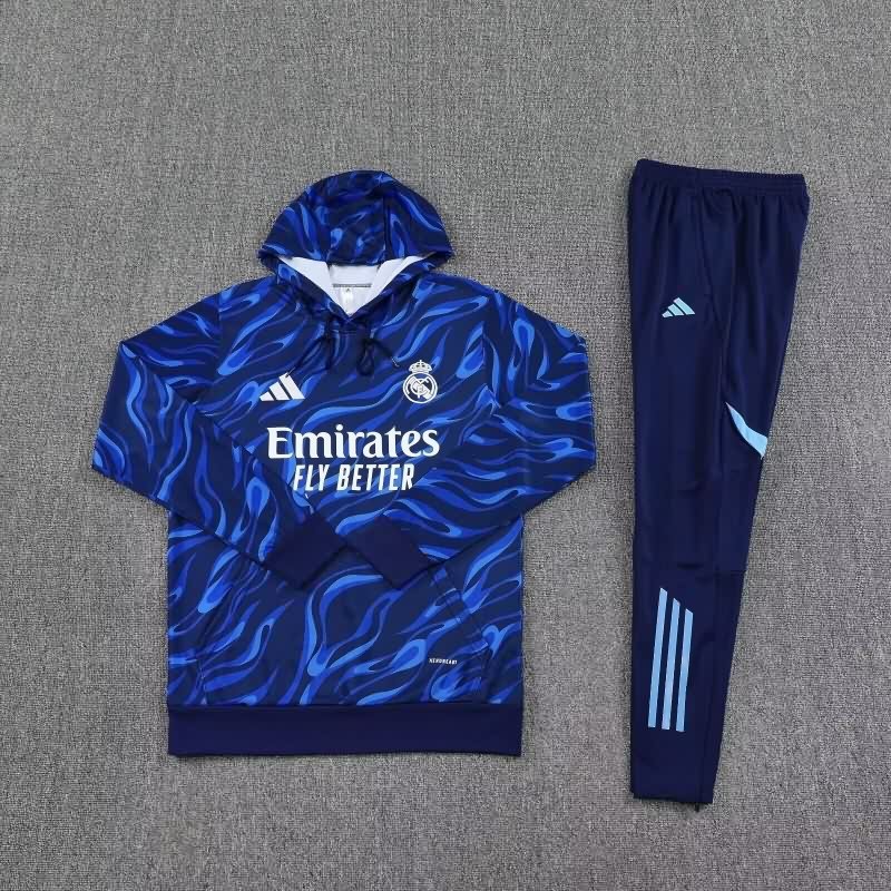 AAA(Thailand) Real Madrid 25/26 Dark Blue Soccer Tracksuit 07 AAA(Thailand) Real Madrid 25/26 Dark Blue Soccer Tracksuit 07
