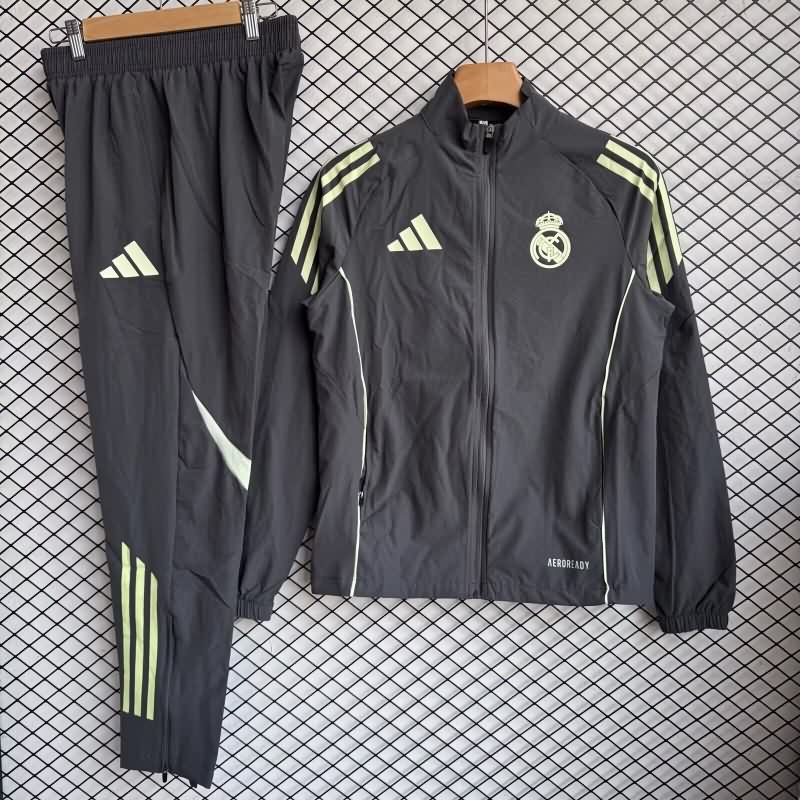 AAA(Thailand) Real Madrid 25/26 Dark Grey Soccer Tracksuit 03 AAA(Thailand) Real Madrid 25/26 Dark Grey Soccer Tracksuit 03