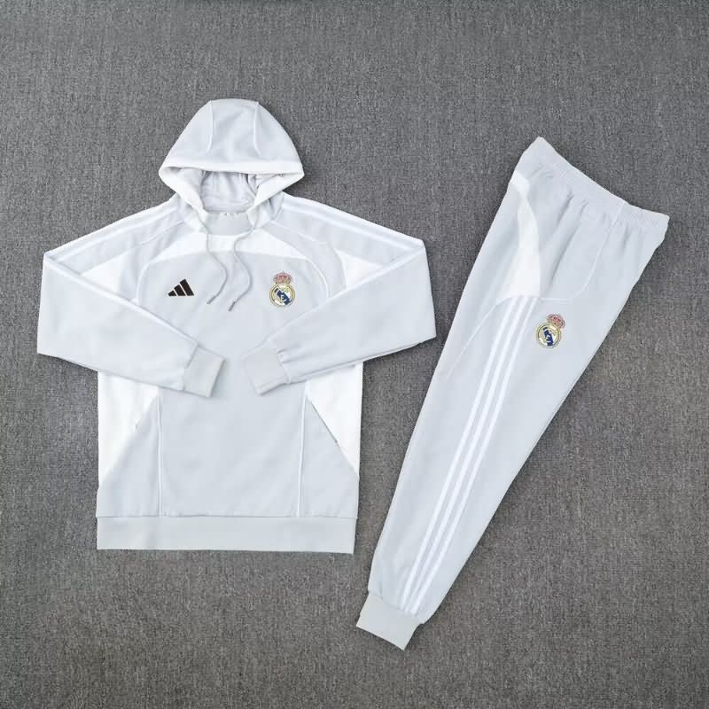 AAA(Thailand) Real Madrid 25/26 Grey Soccer Tracksuit AAA(Thailand) Real Madrid 25/26 Grey Soccer Tracksuit
