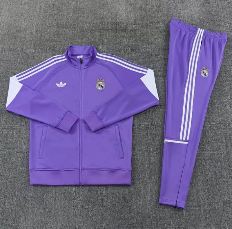 AAA(Thailand) Real Madrid 25/26 Purple Soccer Tracksuit 03 AAA(Thailand) Real Madrid 25/26 Purple Soccer Tracksuit 03