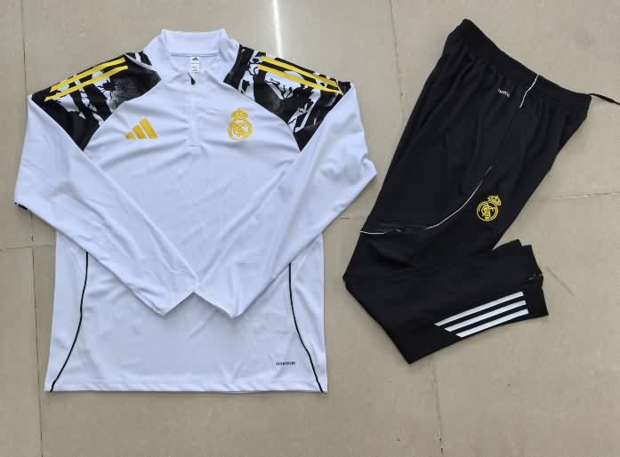 AAA(Thailand) Real Madrid 25/26 White Soccer Tracksuit 13 AAA(Thailand) Real Madrid 25/26 White Soccer Tracksuit 13