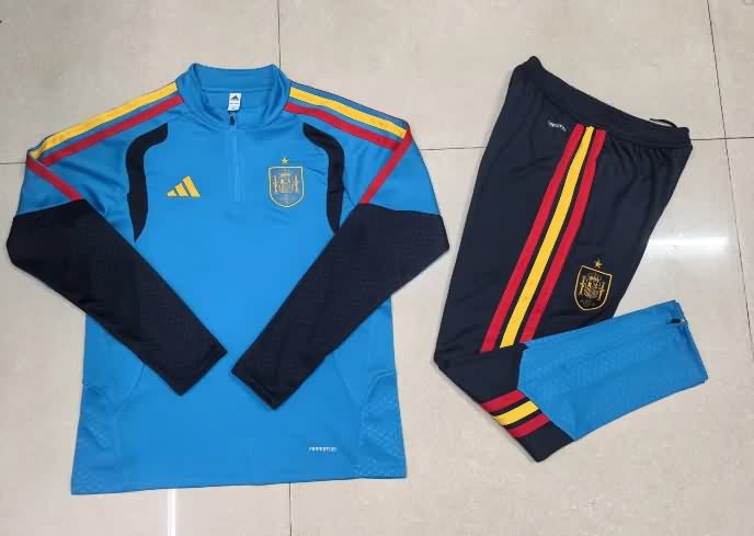 AAA(Thailand) Spain 2026 Blue Soccer Tracksuit AAA(Thailand) Spain 2026 Blue Soccer Tracksuit