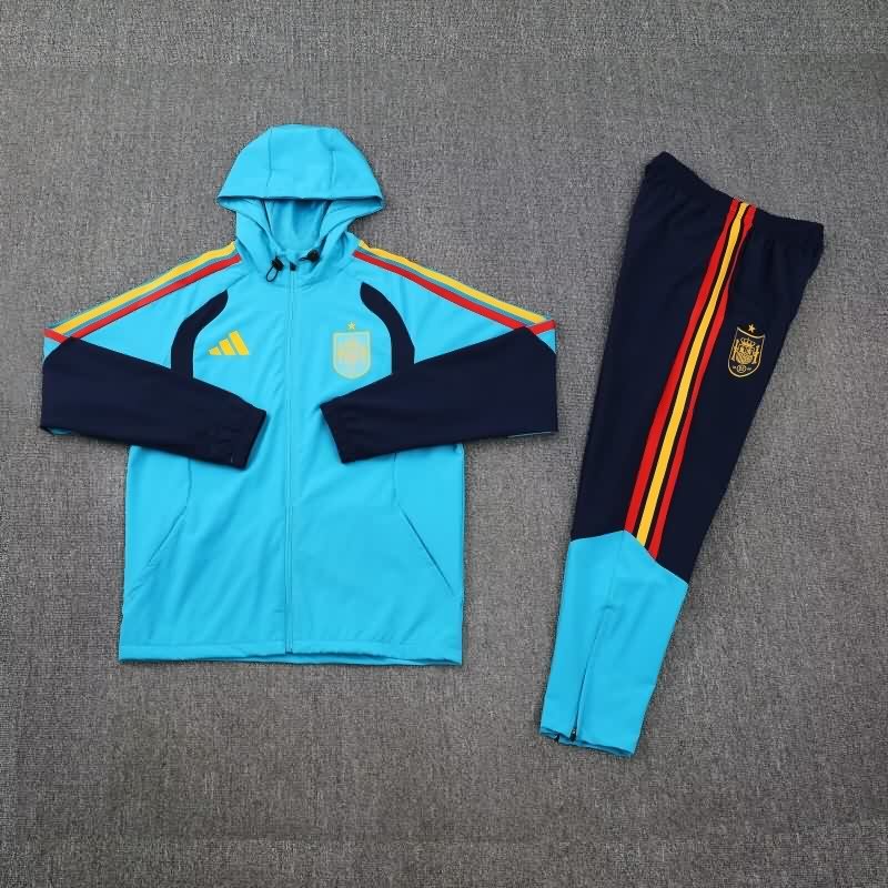 AAA(Thailand) Spain 2026 Blue Soccer Tracksuit 02 AAA(Thailand) Spain 2026 Blue Soccer Tracksuit 02