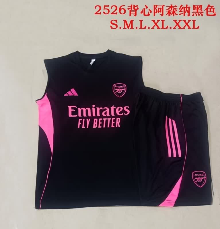 AAA(Thailand) Arsenal 25/26 Black Soccer Training Sets AAA(Thailand) Arsenal 25/26 Black Soccer Training Sets