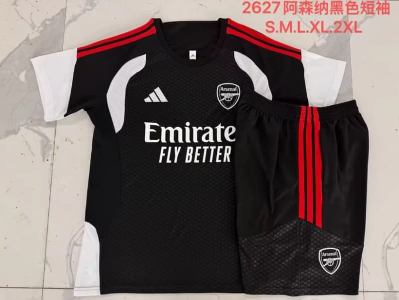 AAA(Thailand) Arsenal 25/26 Black Soccer Training Sets 03 AAA(Thailand) Arsenal 25/26 Black Soccer Training Sets 03