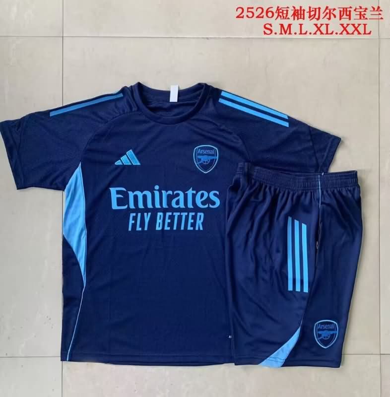 AAA(Thailand) Arsenal 25/26 Dark Blue Soccer Training Sets 02 AAA(Thailand) Arsenal 25/26 Dark Blue Soccer Training Sets 02