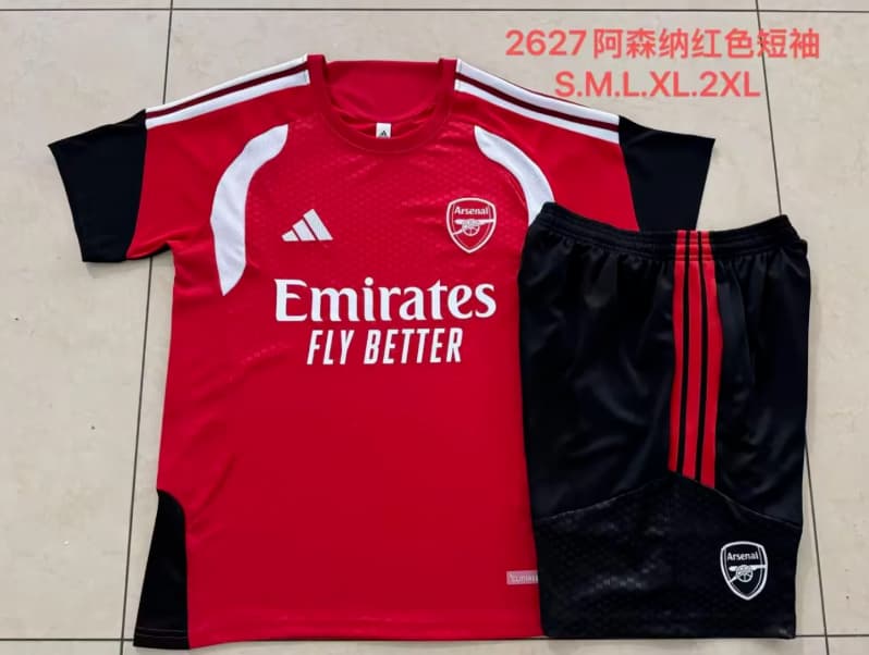 AAA(Thailand) Arsenal 25/26 Red Soccer Training Sets 05 AAA(Thailand) Arsenal 25/26 Red Soccer Training Sets 05
