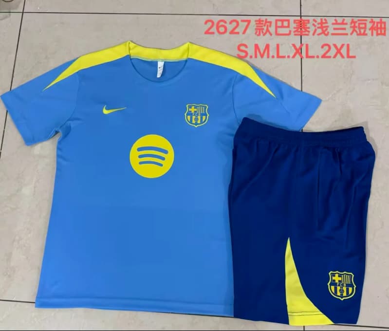 AAA(Thailand) Barcelona 25/26 Blue Soccer Training Sets AAA(Thailand) Barcelona 25/26 Blue Soccer Training Sets