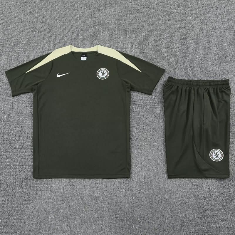 AAA(Thailand) Chelsea 25/26 Dark Green Soccer Training Sets AAA(Thailand) Chelsea 25/26 Dark Green Soccer Training Sets