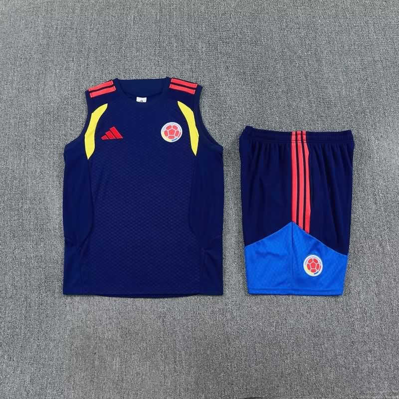AAA(Thailand) Colombia 2026 Dark Blue Soccer Training Sets AAA(Thailand) Colombia 2026 Dark Blue Soccer Training Sets