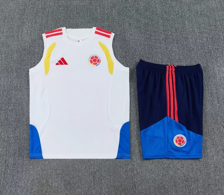 AAA(Thailand) Colombia 2026 White Soccer Training Sets AAA(Thailand) Colombia 2026 White Soccer Training Sets