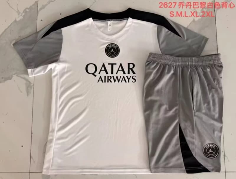 AAA(Thailand) Paris St German 25/26 White Soccer Training Sets 04 AAA(Thailand) Paris St German 25/26 White Soccer Training Sets 04