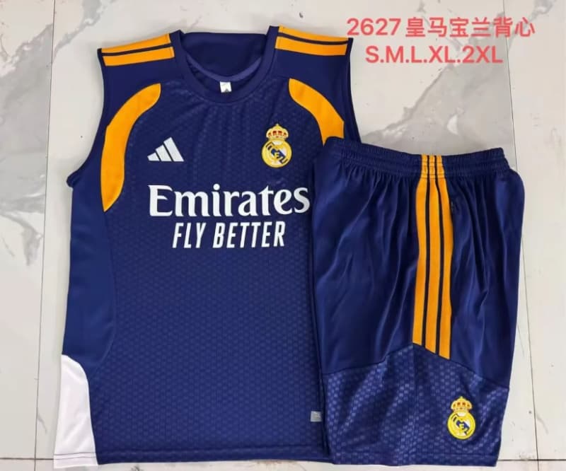 AAA(Thailand) Real Madrid 25/26 Dark Blue Soccer Training Sets 07 AAA(Thailand) Real Madrid 25/26 Dark Blue Soccer Training Sets 07