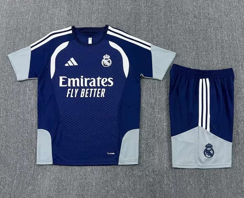 AAA(Thailand) Real Madrid 25/26 Dark Blue Soccer Training Sets 08 AAA(Thailand) Real Madrid 25/26 Dark Blue Soccer Training Sets 08