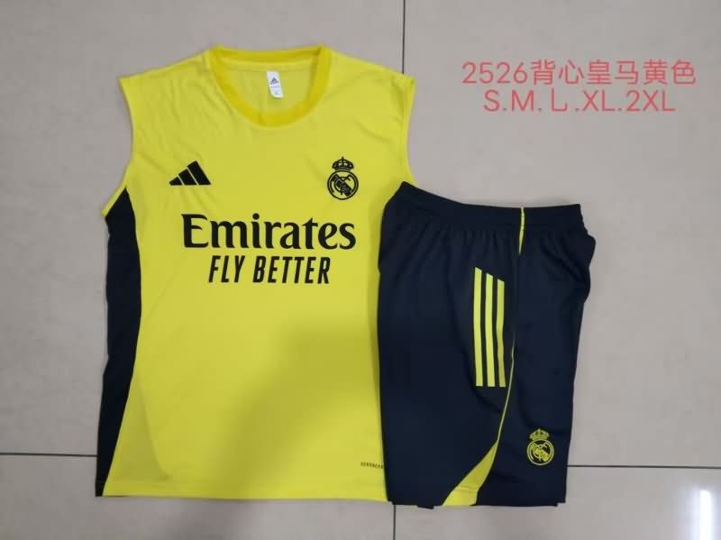 AAA(Thailand) Real Madrid 25/26 Yellow Soccer Training Sets AAA(Thailand) Real Madrid 25/26 Yellow Soccer Training Sets