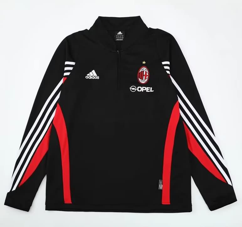 AAA(Thailand) AC Milan 2003/04 Black Soccer Sweater AAA(Thailand) AC Milan 2003/04 Black Soccer Sweater