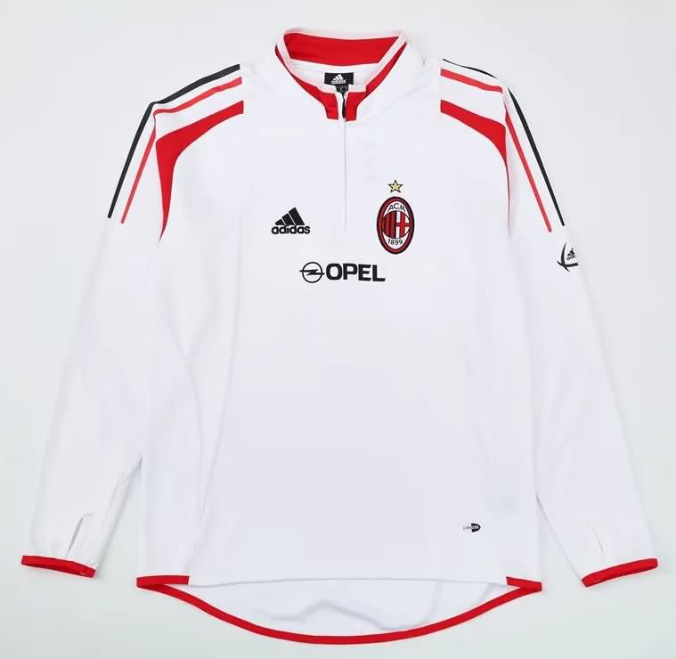 AAA(Thailand) AC Milan 2004/05 White Soccer Sweater AAA(Thailand) AC Milan 2004/05 White Soccer Sweater