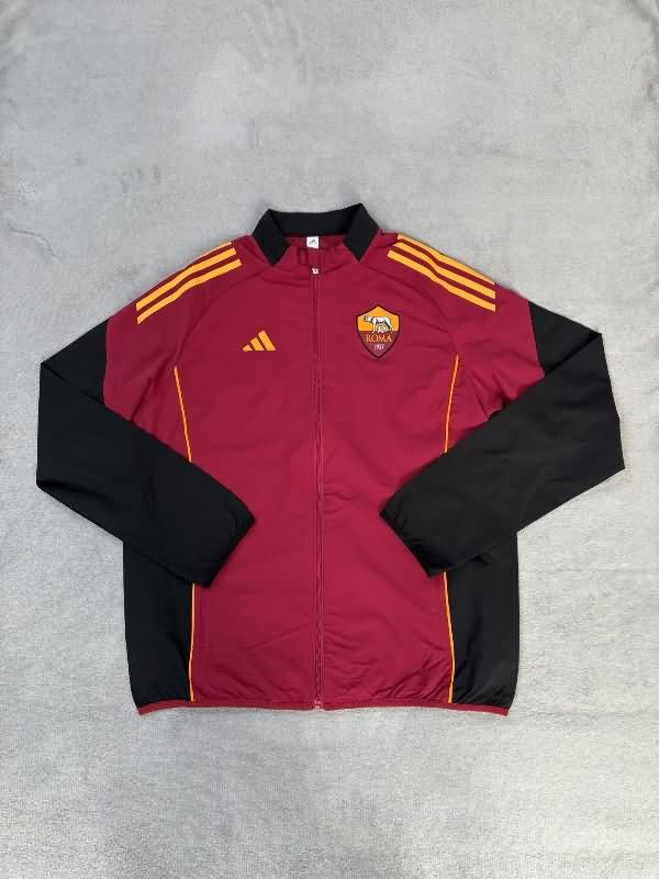 AAA(Thailand) AS Roma 25/26 Red Soccer Windbreaker AAA(Thailand) AS Roma 25/26 Red Soccer Windbreaker