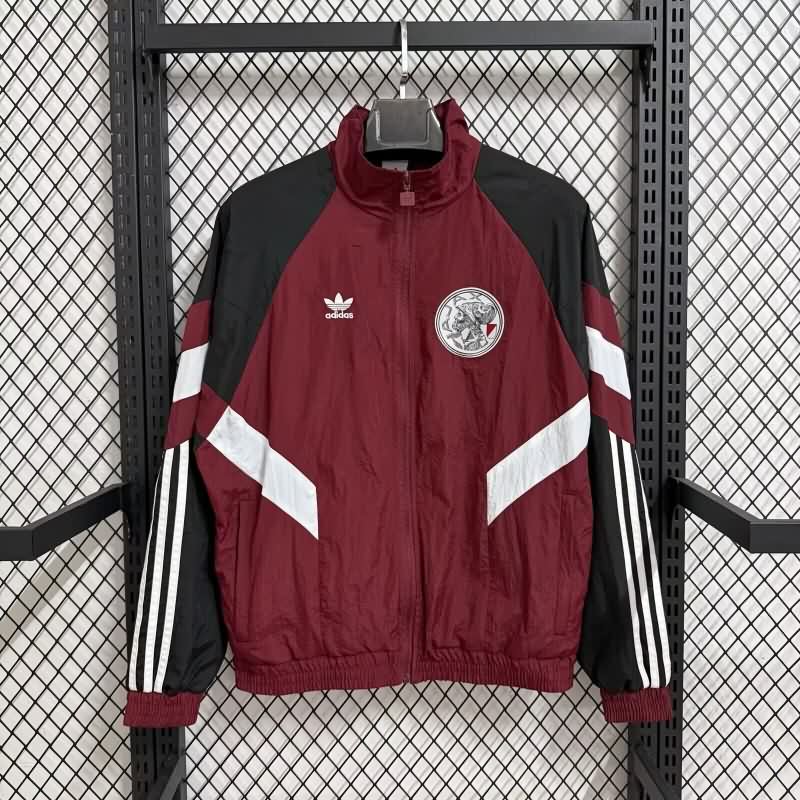 AAA(Thailand) Ajax 25/26 Red Soccer Windbreaker AAA(Thailand) Ajax 25/26 Red Soccer Windbreaker